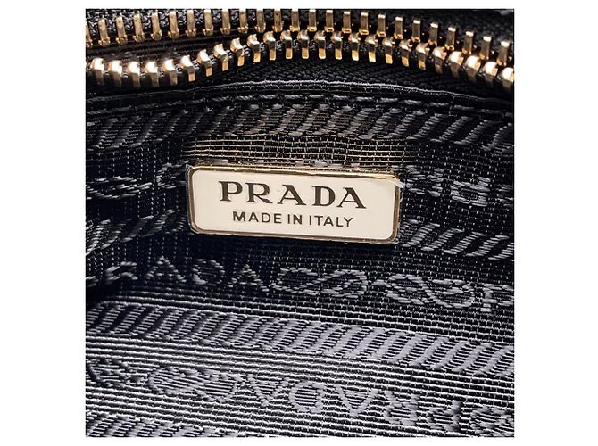 Prada Bonnie Mini Leder Dreieck Handtasche Weiß - Ansicht 13