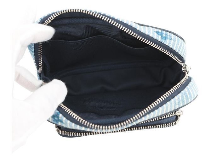 Pochette Monogram Watercolor Louis Vuitton Blu Monogramma - vista 5