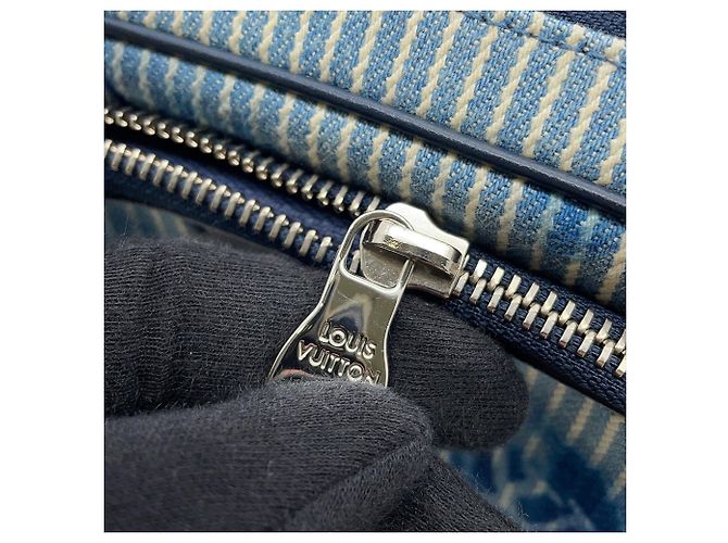 Pochette Monogram Watercolor Louis Vuitton Blu Monogramma - vista 7
