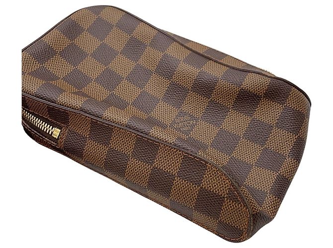 Borsa a tracolla Louis Vuitton Damier Ebene Marrone - vista 16