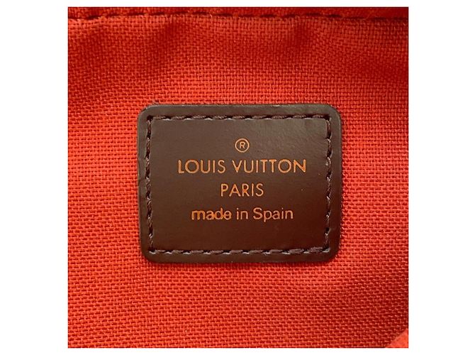 Borsa a tracolla Louis Vuitton Damier Ebene Marrone - vista 17