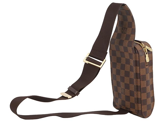 Borsa a tracolla Louis Vuitton Damier Ebene Marrone - vista 2