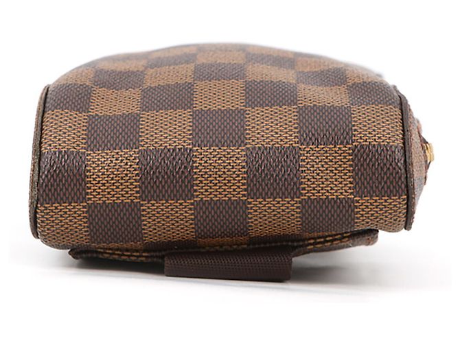 Borsa a tracolla Louis Vuitton Damier Ebene Marrone - vista 4