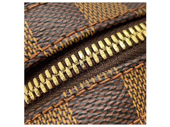 Borsa a tracolla Louis Vuitton Damier Ebene Marrone - vista 8