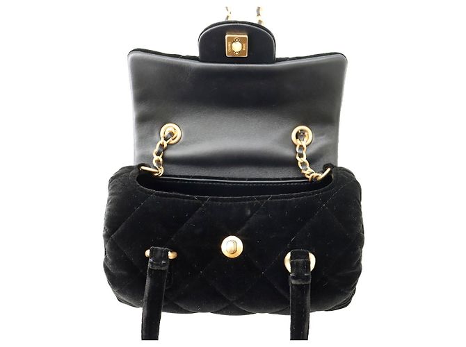 Borsa a tracolla Chanel Mini Flap Chain Nero - vista 6
