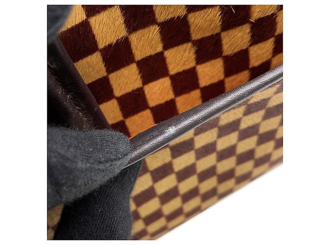 Borsa Louis Vuitton Damier Sauvage Haircalf Lion Rosso - vista 12