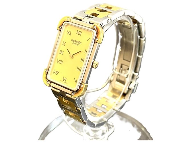 Hermès Orologio da polso Hermes Croisière placcato oro - vista 2