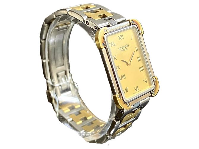 Hermès Orologio da polso Hermes Croisière placcato oro - vista 3