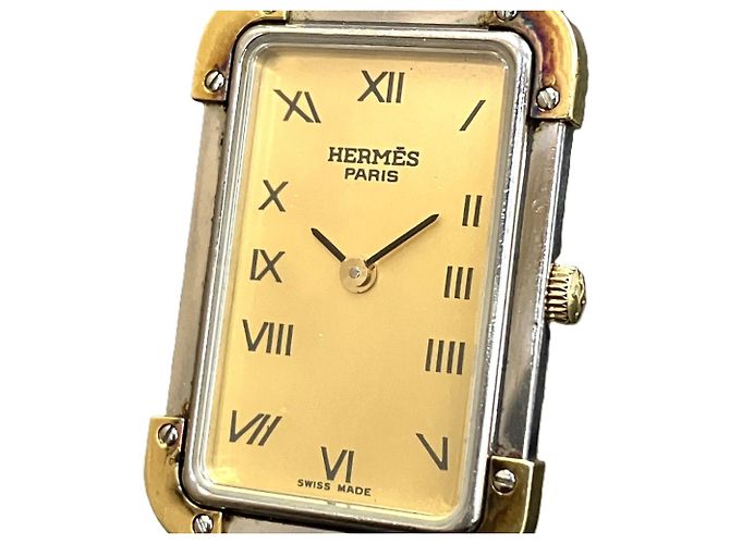Hermès Orologio da polso Hermes Croisière placcato oro - vista 4