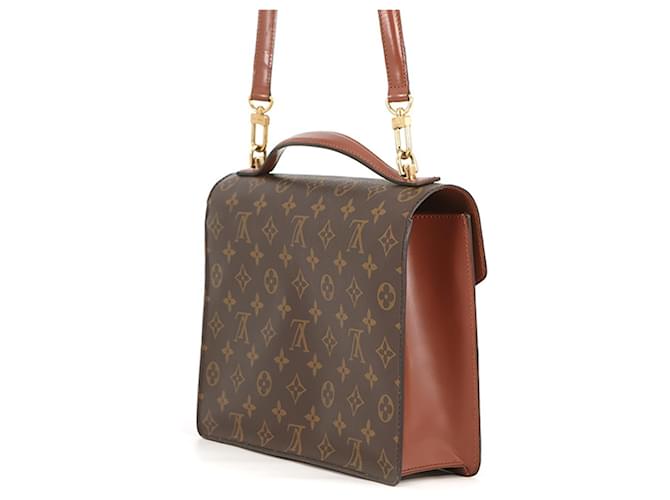 Borsa Louis Vuitton Monogram Monceau Marrone Monogramma - vista 2