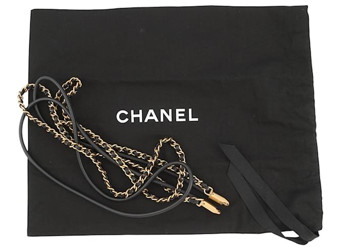 Borsa Chanel CHANEL22 Mini Coco Mark Nero Bianco - vista 15