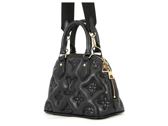 Borsa Alma Soft BB Bubble Gram Louis Vuitton Nero Monogramma - vista 2