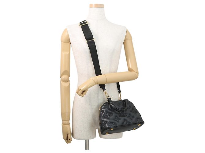 Borsa Alma Soft BB Bubble Gram Louis Vuitton Nero Monogramma - vista 4