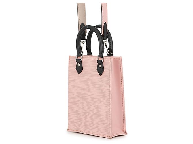 Borsa Louis Vuitton Epi Petite Sac Plat Rosa - vista 2