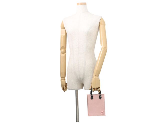Borsa Louis Vuitton Epi Petite Sac Plat Rosa - vista 5