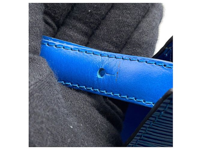 Borsa a Spalla Louis Vuitton Epi Cluny Blu - vista 13