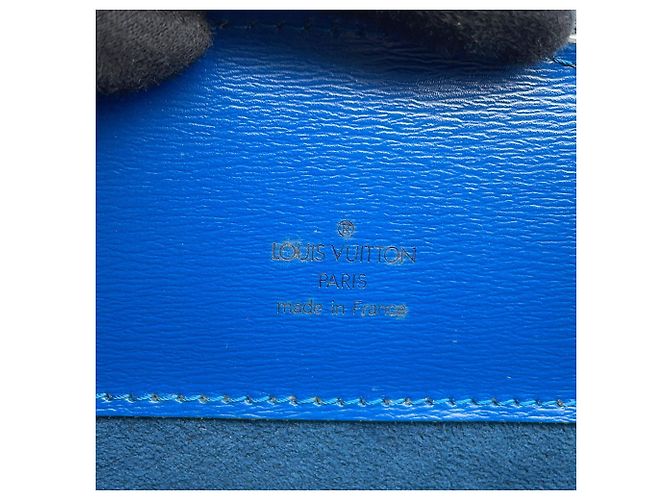 Borsa a Spalla Louis Vuitton Epi Cluny Blu - vista 14
