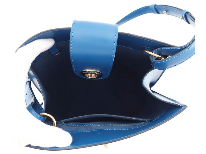 Borsa a Spalla Louis Vuitton Epi Cluny Blu - vista 5