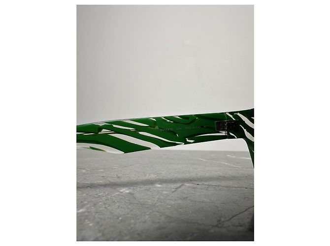 Bottega Veneta BV1143S Gafas de Sol Estampado Verde Blanco Gold hardware - vista 8