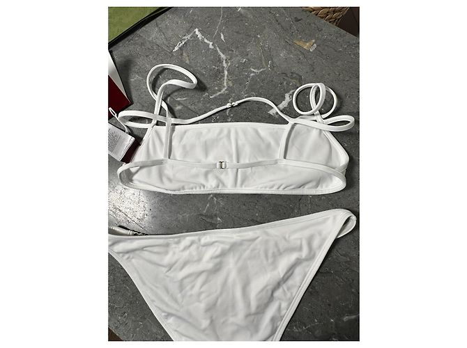 Bikini Gucci Logo Blanco Talla S - vista 7