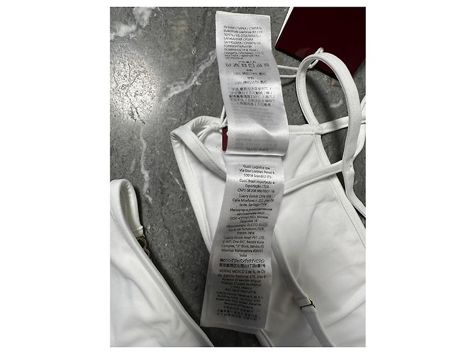 Bikini Gucci Logo Blanco Talla S - vista 9