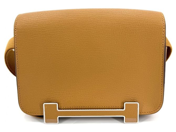 Hermès Borsa a tracolla in pelle marrone Hermes - vista 2