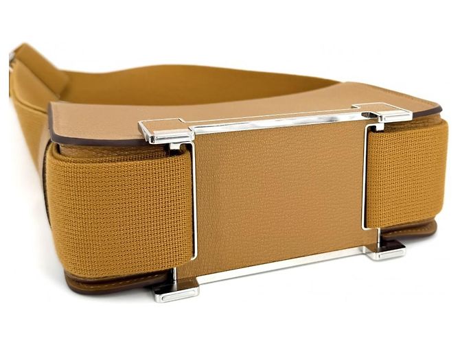 Hermès Borsa a tracolla in pelle marrone Hermes - vista 3