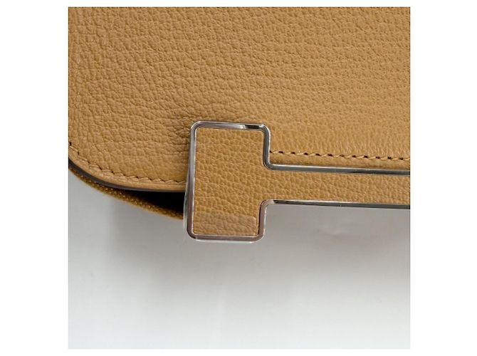 Hermès Borsa a tracolla in pelle marrone Hermes - vista 6