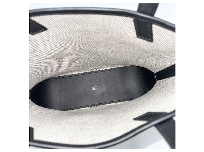 Hermès Borsa Hermes H En Billet 27 Borsa a tracolla Nero Beige - vista 4
