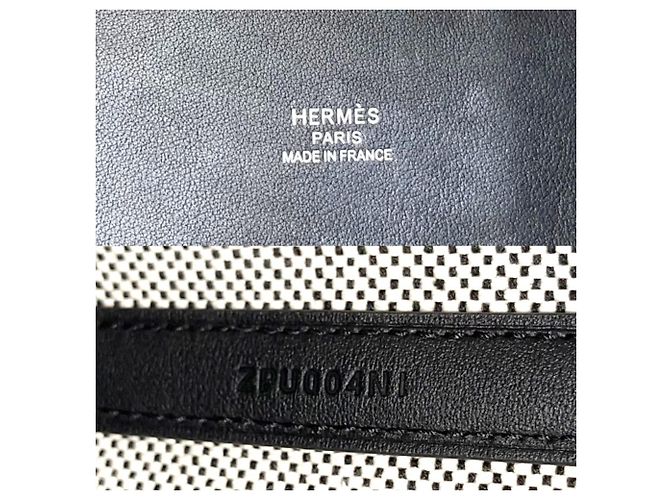 Hermès Borsa Hermes H En Billet 27 Borsa a tracolla Nero Beige - vista 5