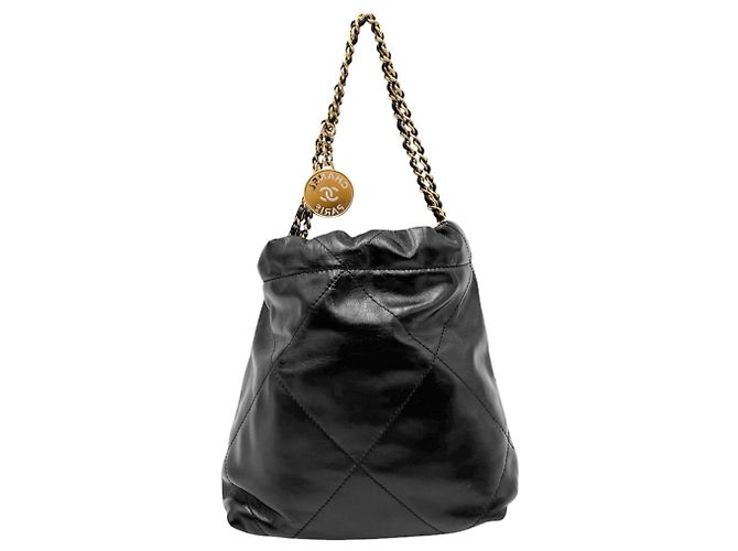 Chanel 22 Mini Logo Handtasche für Damen Schwarz - Ansicht 2