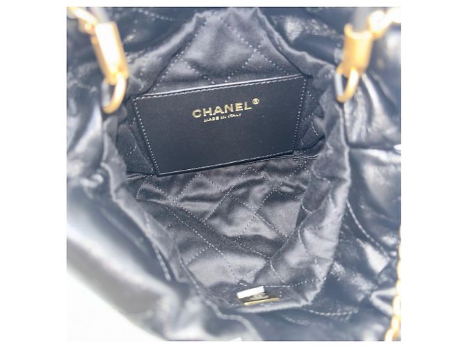 Chanel 22 Mini Logo Handtasche für Damen Schwarz - Ansicht 4