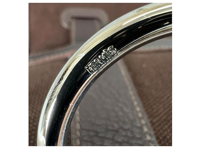 Hermès Borsa Tote Hermes Petite Ceinture MM Marrone - vista 12