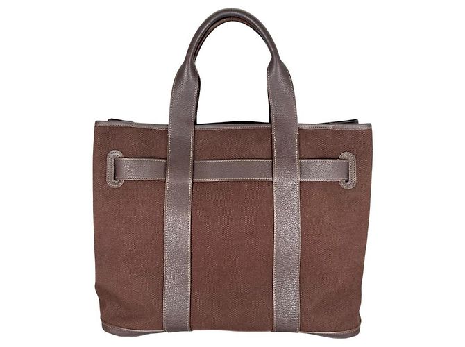 Hermès Borsa Tote Hermes Petite Ceinture MM Marrone - vista 2