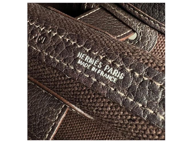 Hermès Borsa Tote Hermes Petite Ceinture MM Marrone - vista 4