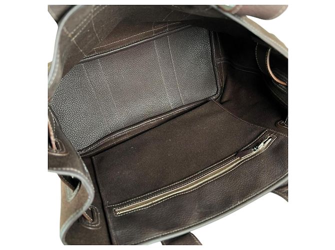 Hermès Borsa Tote Hermes Petite Ceinture MM Marrone - vista 5