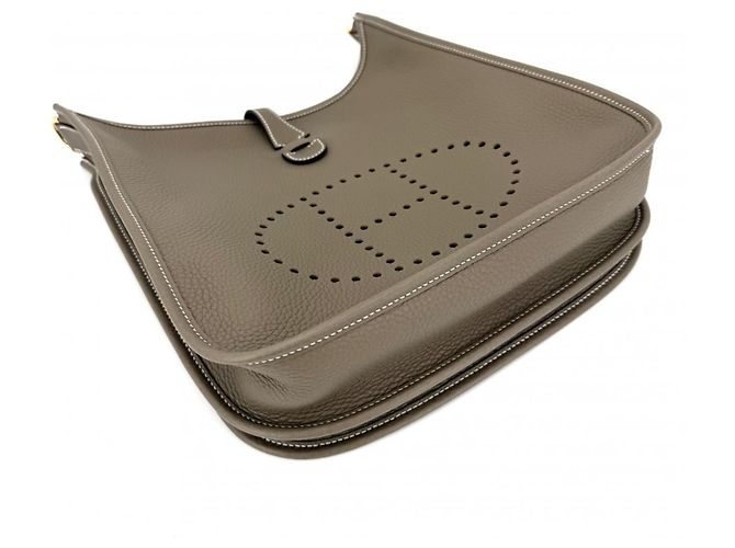 Hermès Borsa a tracolla Hermes Evelyne 3 PM Marrone - vista 3