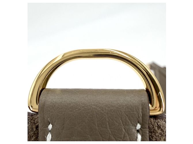 Hermès Borsa a tracolla Hermes Evelyne 3 PM Marrone - vista 6