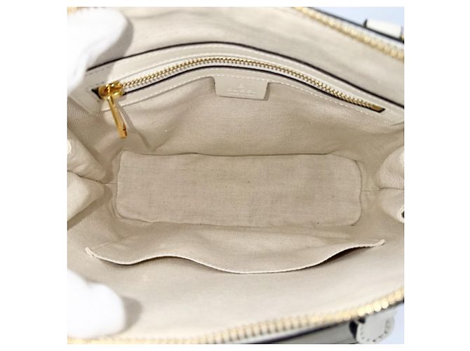 Borsa a mano piccola Horsebit 1955 da donna Gucci Bianco Beige - vista 4