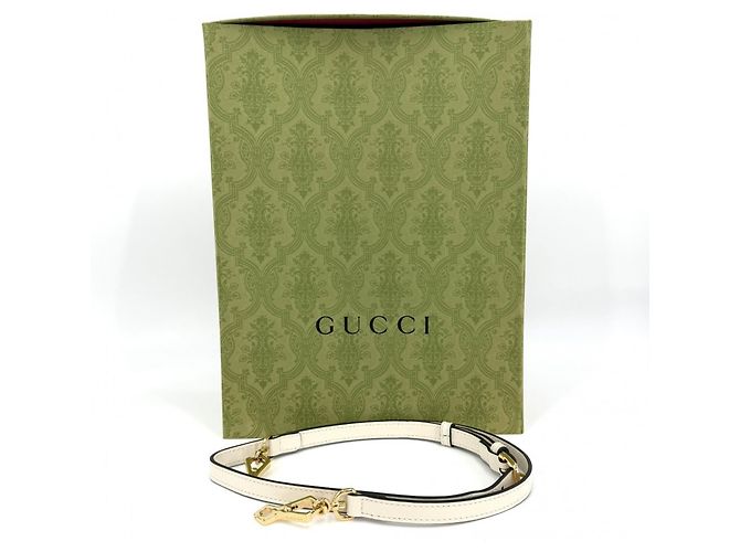 Borsa a mano piccola Horsebit 1955 da donna Gucci Bianco Beige - vista 8