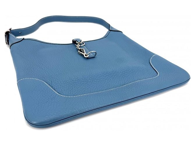 Hermès Borsa a tracolla Hermes Trim 35 Blu - vista 3