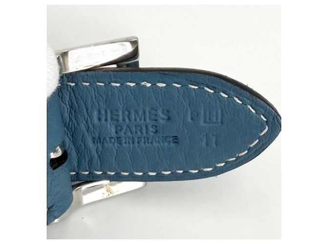 Hermès Borsa a tracolla Hermes Trim 35 Blu - vista 5