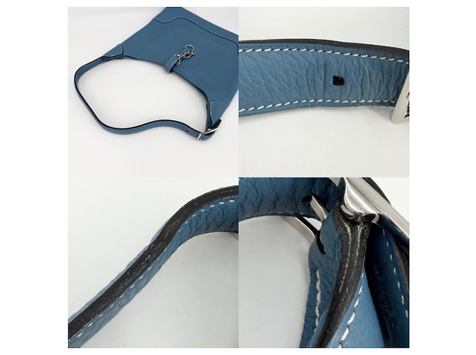 Hermès Borsa a tracolla Hermes Trim 35 Blu - vista 7