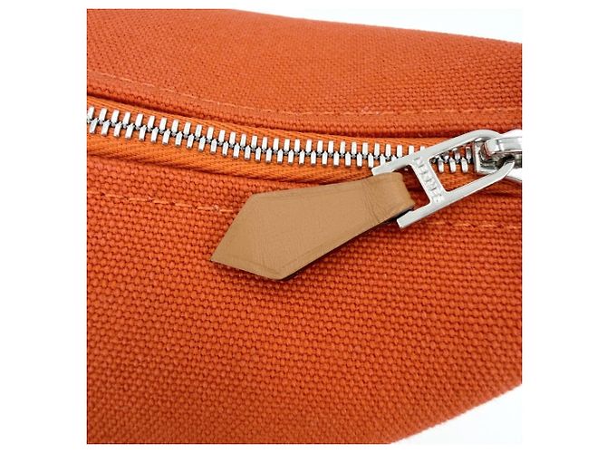 Hermès Borsa Hermes Bride à Black H Pavillon PM Arancione - vista 7