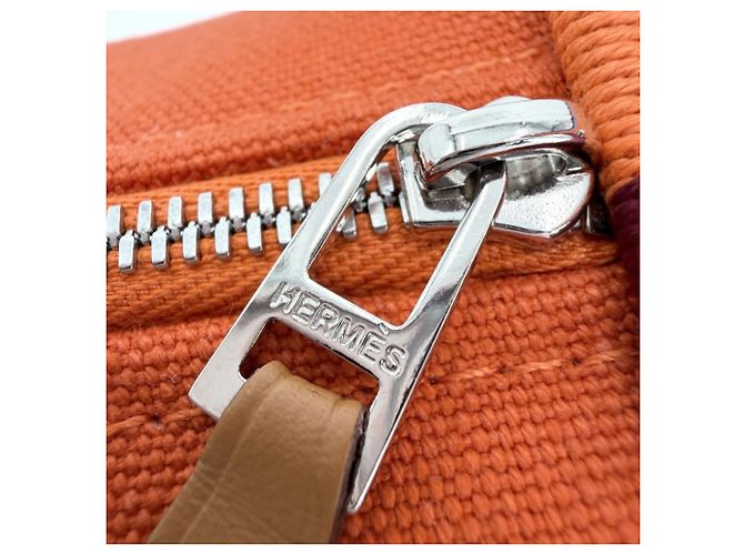 Hermès Borsa Hermes Bride à Black H Pavillon PM Arancione - vista 8