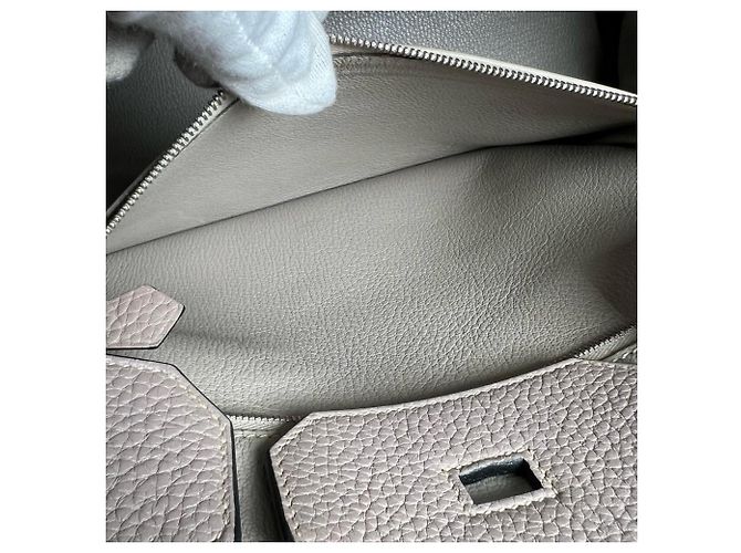 Hermès Hermes Birkin 35 Handtasche Beige - Ansicht 7