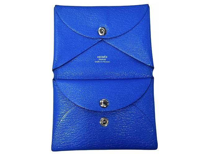 Hermès Cartera/Monedero Hermes Calvi Duo Azul - vista 3