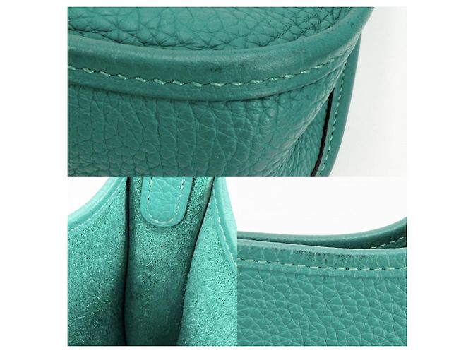 Hermès Borsa a tracolla Hermes Evelyne TPM Verde - vista 6