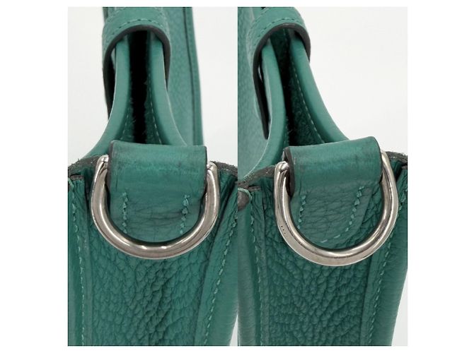 Hermès Borsa a tracolla Hermes Evelyne TPM Verde - vista 7