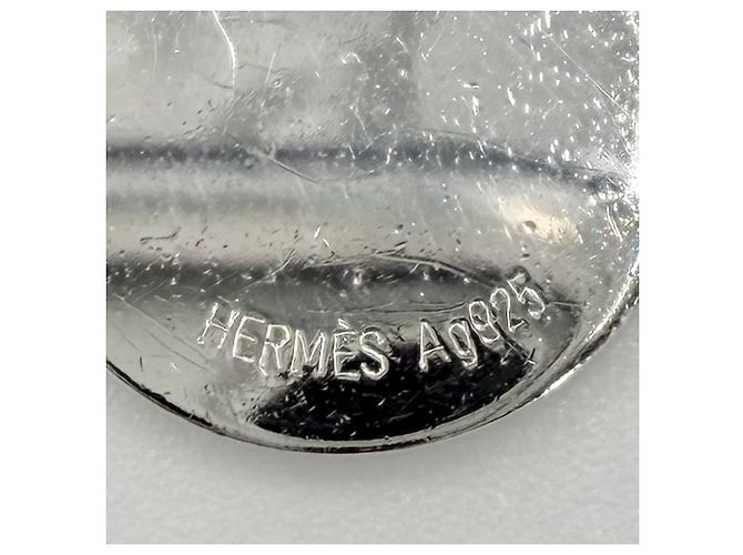 Hermès Collar de plata Hermes con colgante de amuleto - vista 5